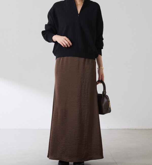  「ジップスウェットライクニット」|ニット・セーター|