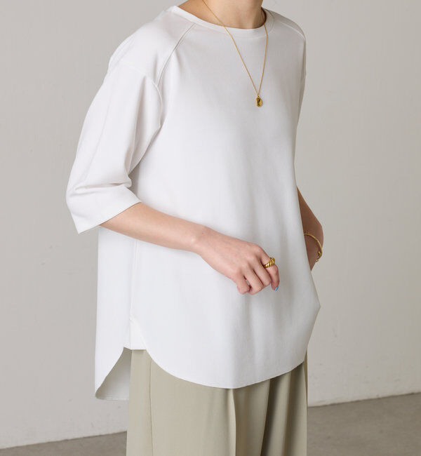  「ハーフスリーブジョーゼット半袖T」|Tシャツ・カットソー|