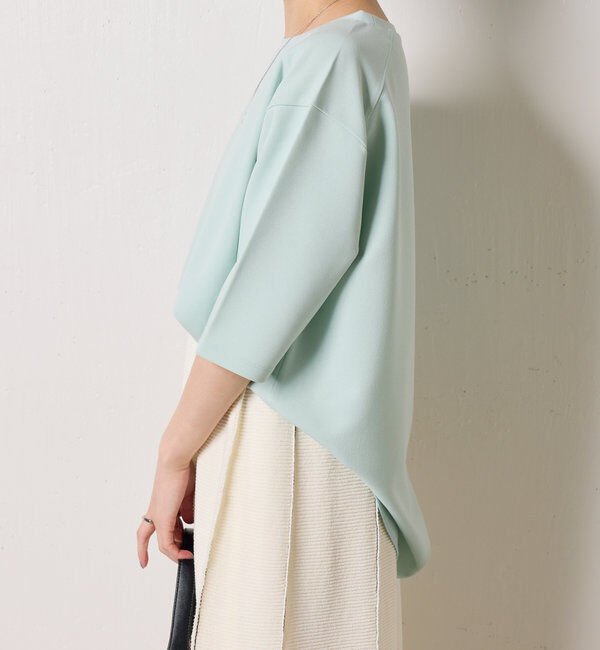  「ハーフスリーブジョーゼット半袖T」|Tシャツ・カットソー|