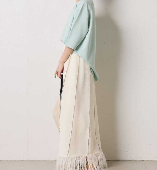  「ハーフスリーブジョーゼット半袖T」|Tシャツ・カットソー|