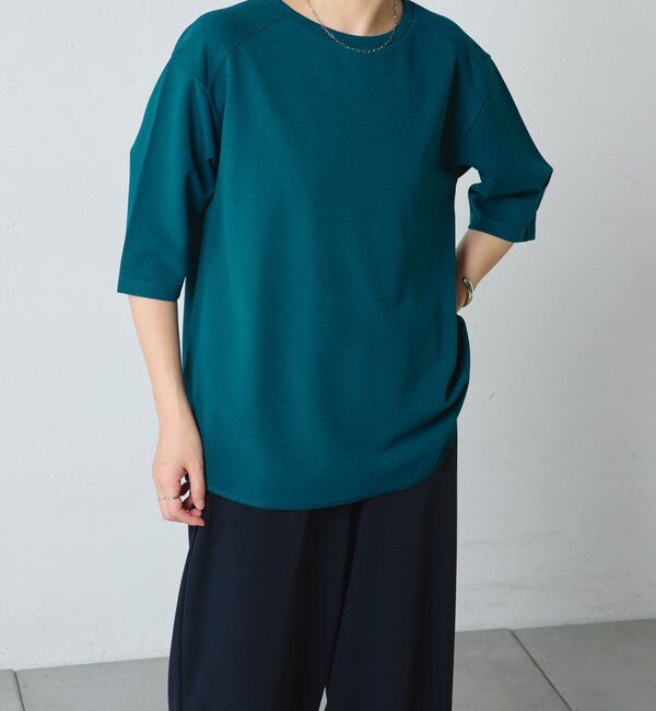  「ハーフスリーブジョーゼット半袖T」|Tシャツ・カットソー|