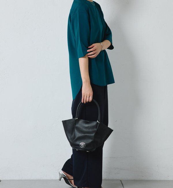  「ハーフスリーブジョーゼット半袖T」|Tシャツ・カットソー|