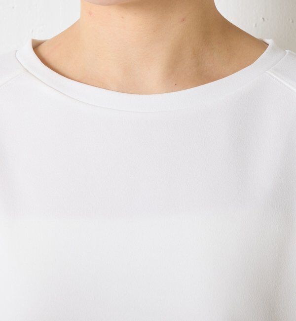  「ハーフスリーブジョーゼット半袖T」|Tシャツ・カットソー|