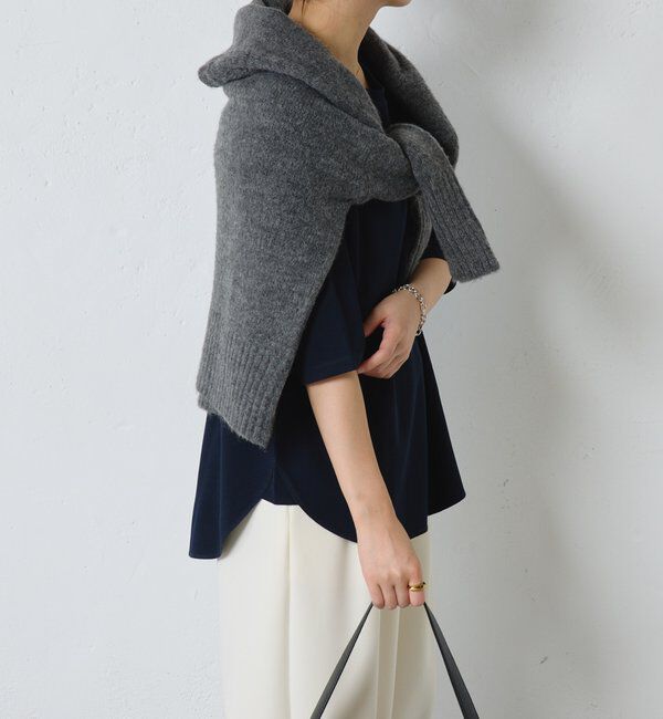  「ハーフスリーブジョーゼット半袖T」|Tシャツ・カットソー|