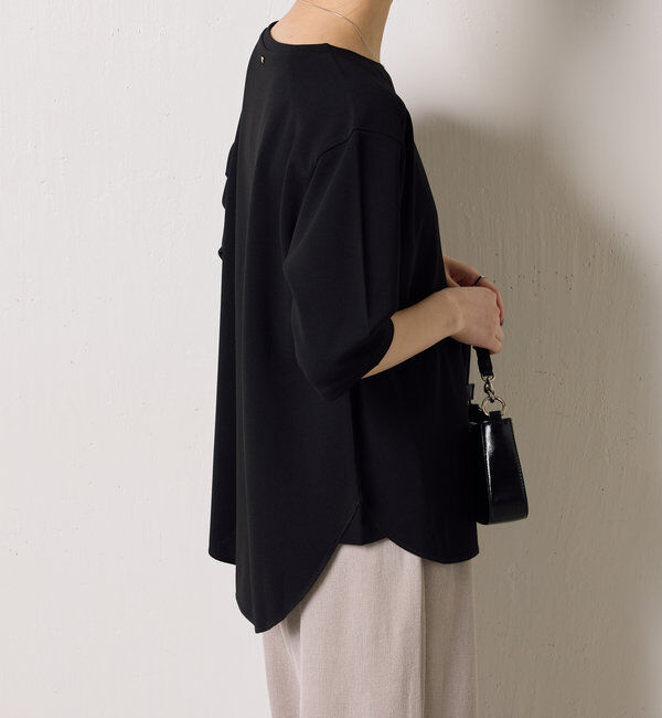  「ハーフスリーブジョーゼット半袖T」|Tシャツ・カットソー|