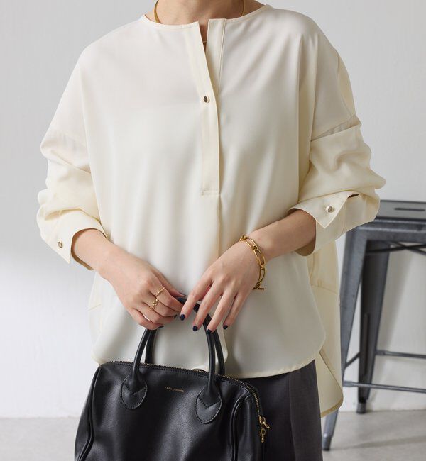  「スキッパーオーバーブラウス」|シャツ・ブラウス|