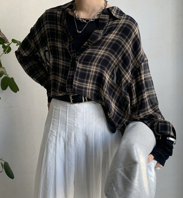  「シアーチェックシャツ」|シャツ・ブラウス|