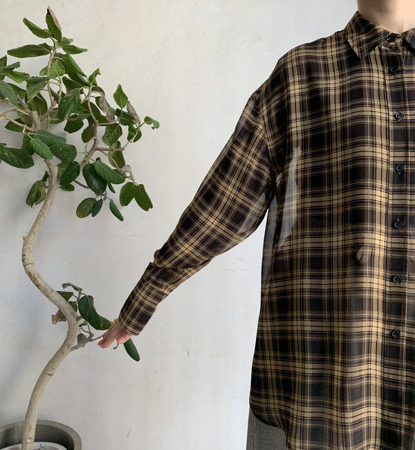  「シアーチェックシャツ」|シャツ・ブラウス|