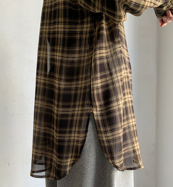  「シアーチェックシャツ」|シャツ・ブラウス|