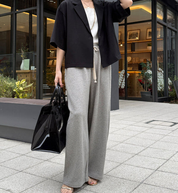  「接触冷感5分袖ジャケット」|テーラードジャケット|