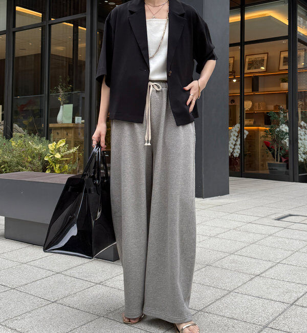  「接触冷感5分袖ジャケット」|テーラードジャケット|