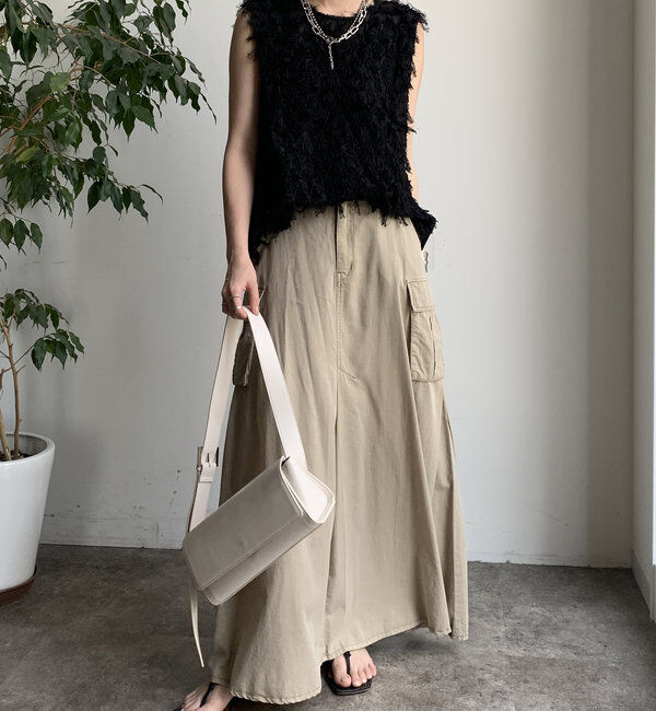  「【WEB限定】フェザー切替トップス」|シャツ・ブラウス|