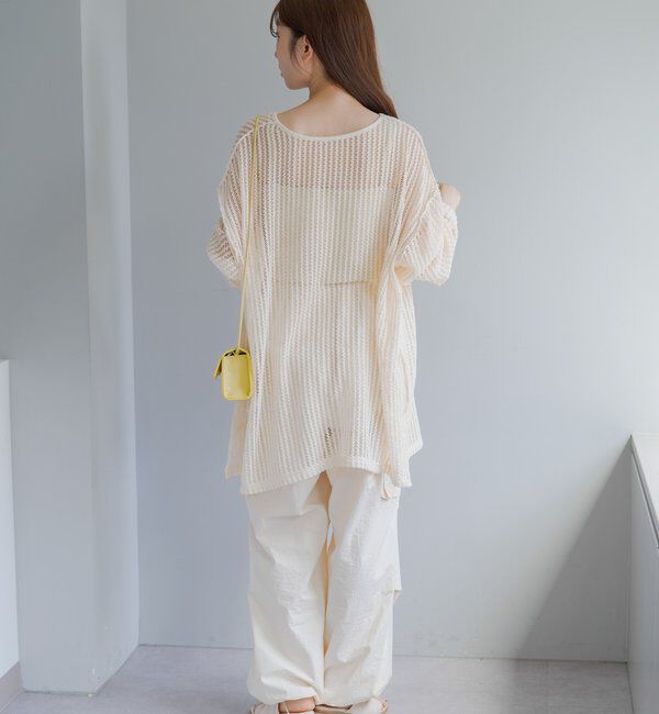  「【WEB限定/2サイズ展開】カットレースカーディガン」|Tシャツ・カットソー|