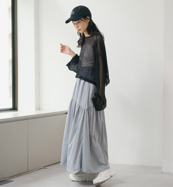  「【WEB限定/2サイズ展開】カットレースカーディガン」|Tシャツ・カットソー|
