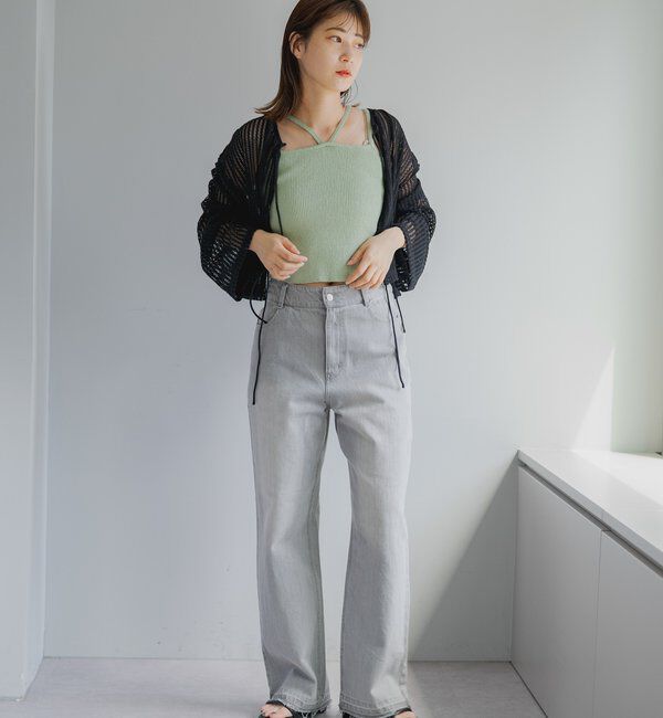  「【WEB限定/2サイズ展開】カットレースカーディガン」|Tシャツ・カットソー|