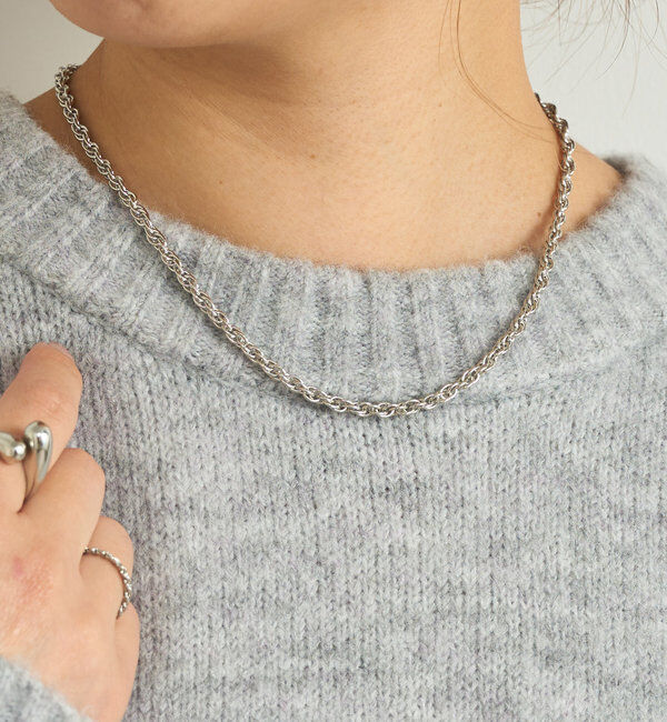  「フックスクリューチェーンネックレス」|ブローチ・コサージュ|シルバー