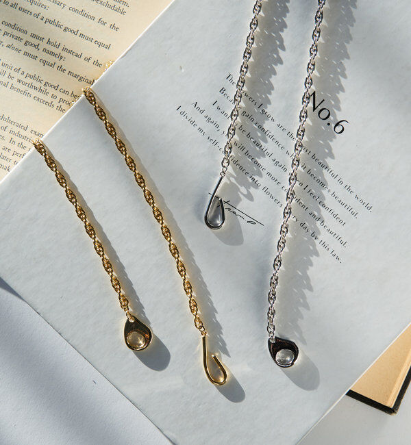  「フックスクリューチェーンネックレス」|ブローチ・コサージュ|