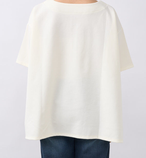  「《楽ちんきちんと見え》ハーフジップダンボールポンチョ」|Tシャツ・カットソー|