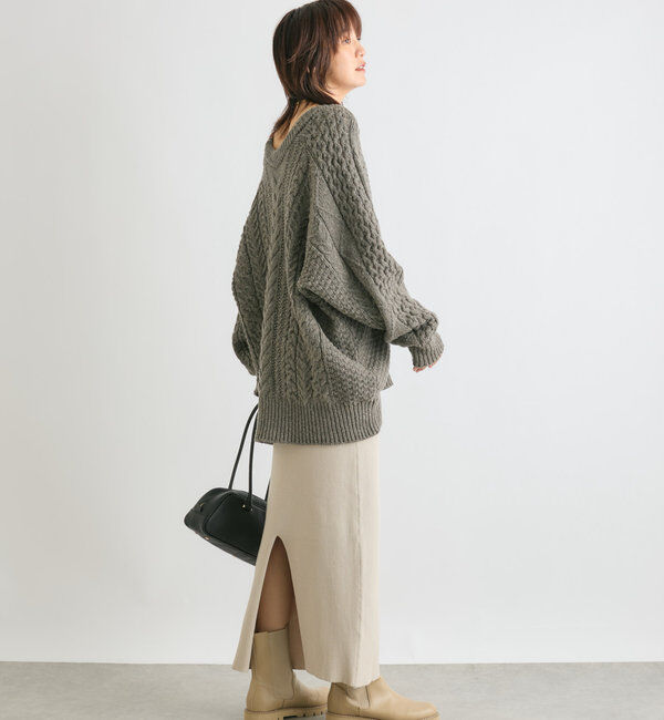  「予約【新色追加/マイナス3kg/レビュー高評価☆】リブタイトスカート」|スカート|