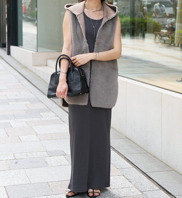  「【マイナス3kg/レビュー高評価☆】2WAYリブタンクワンピース」|ワンピース|