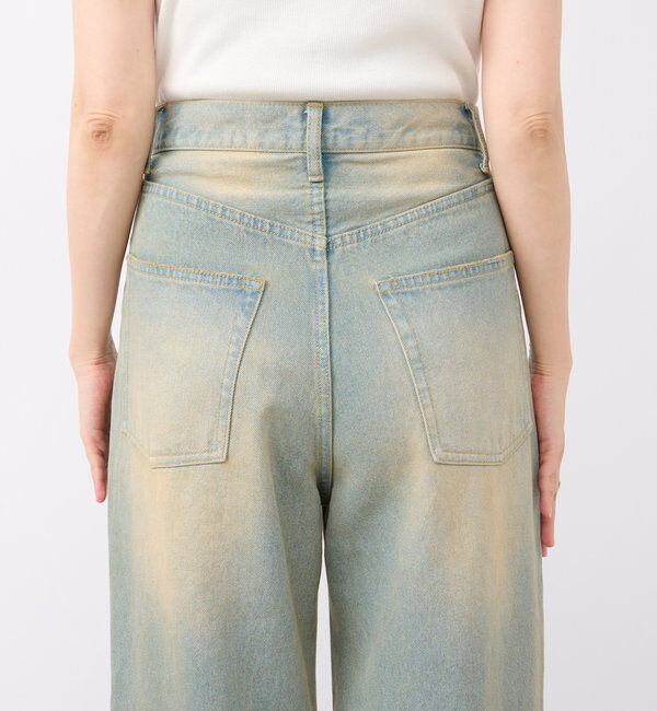  「【MONN.:.(モン)】ハイライズダメージDENIM」|デニム|