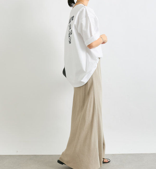  「【セットアップ可】ガーメントダイバイヤススカート」|スカート|