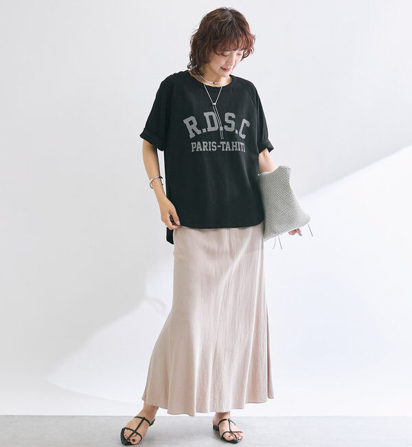  「【セットアップ可】ガーメントダイバイヤススカート」|スカート|