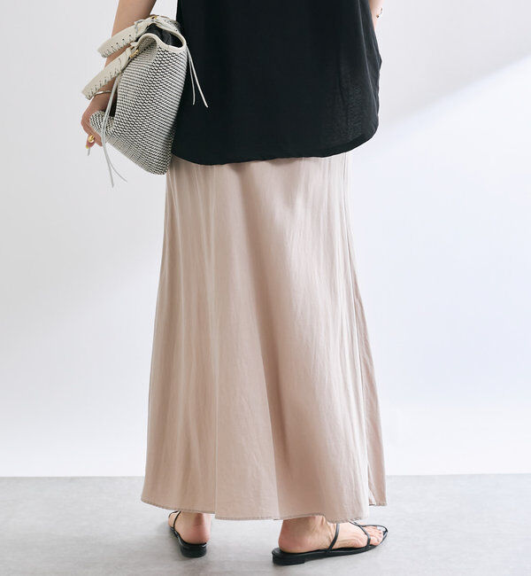  「【セットアップ可】ガーメントダイバイヤススカート」|スカート|