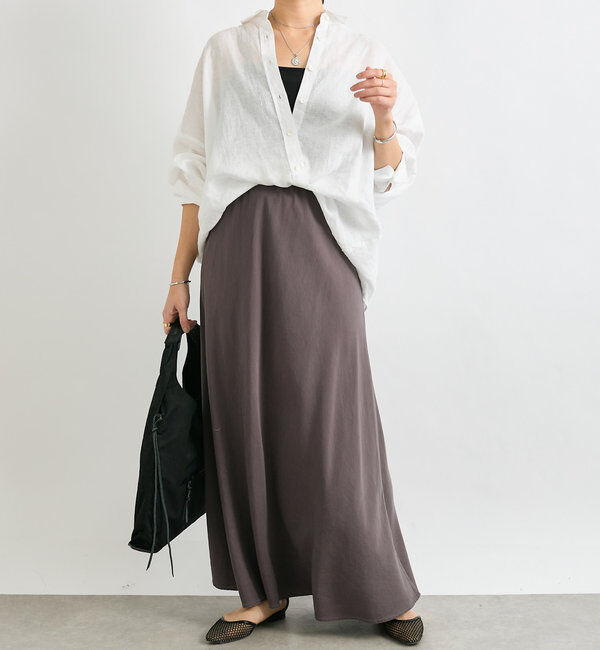  「【セットアップ可】ガーメントダイバイヤススカート」|スカート|