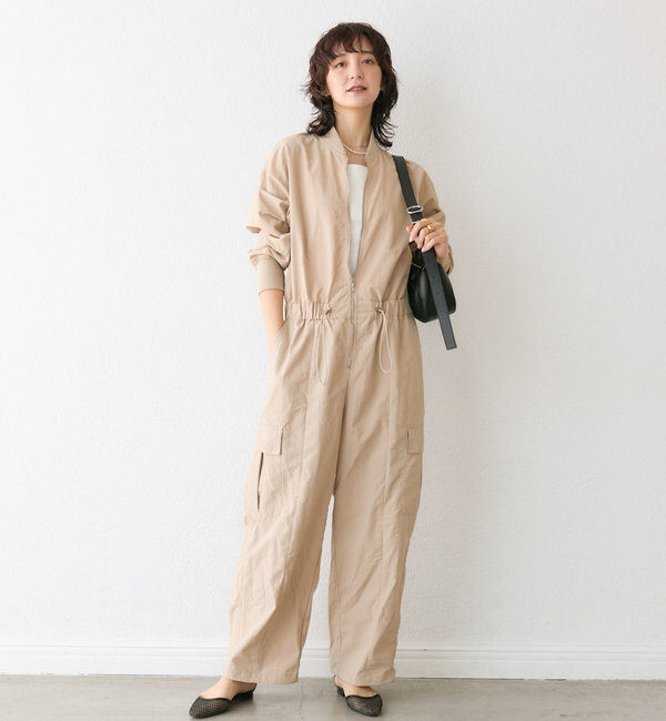  「【一枚で決まる】zipジャンプスーツ」|ワンピース|