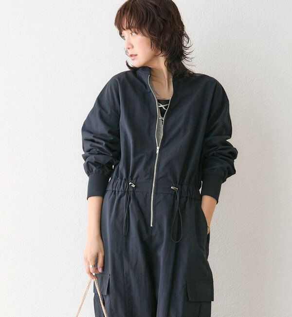  「【一枚で決まる】zipジャンプスーツ」|ワンピース|