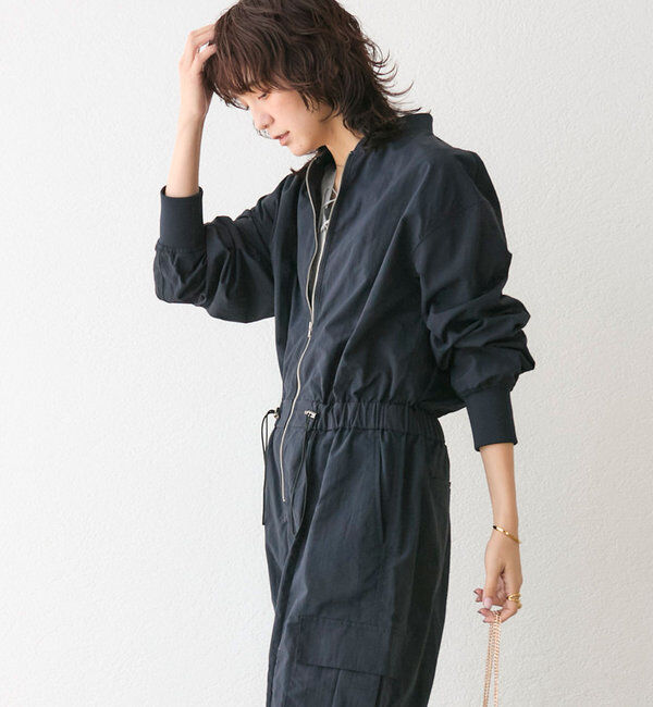  「【一枚で決まる】zipジャンプスーツ」|ワンピース|