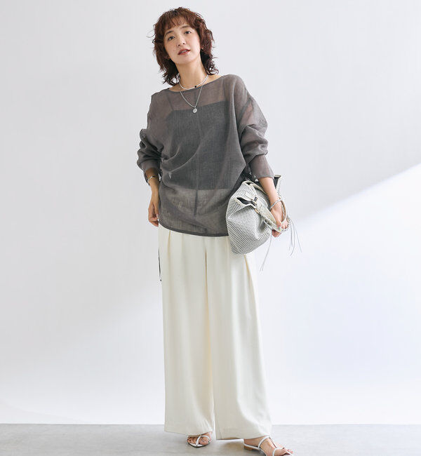  「【スタイリッシュな印象に】シルバービーズポイントショートネックレス」|ブローチ・コサージュ|