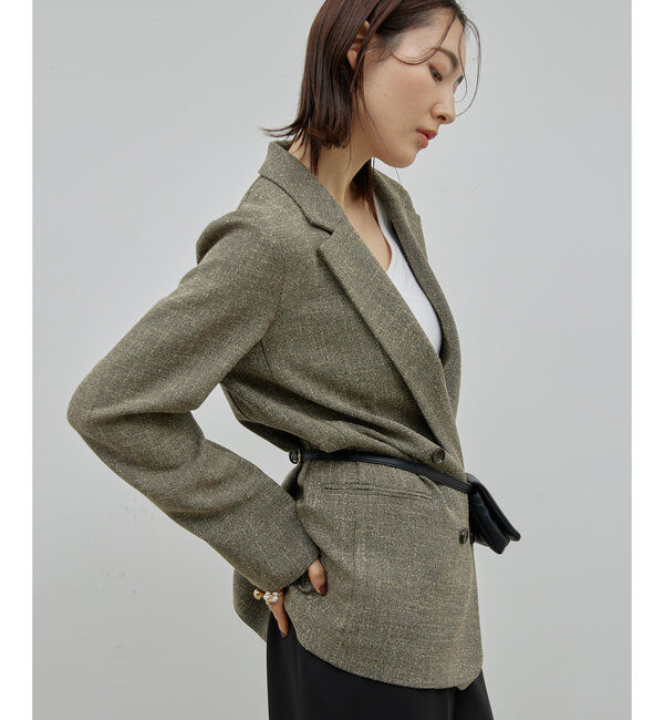  「ツイードジャケット」|テーラードジャケット|