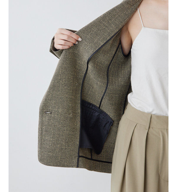  「ツイードジャケット」|テーラードジャケット|