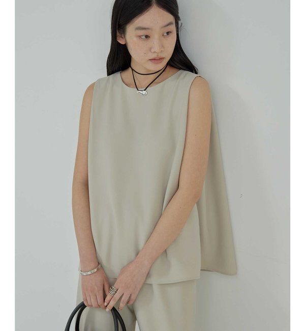  「【サイズ展開あり】ショルダータックノースリ」|シャツ・ブラウス|