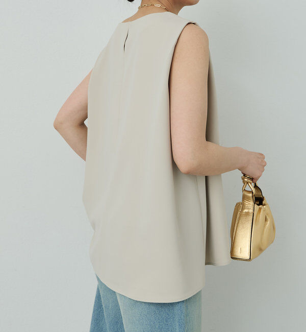  「【サイズ展開あり】ショルダータックノースリ」|シャツ・ブラウス|