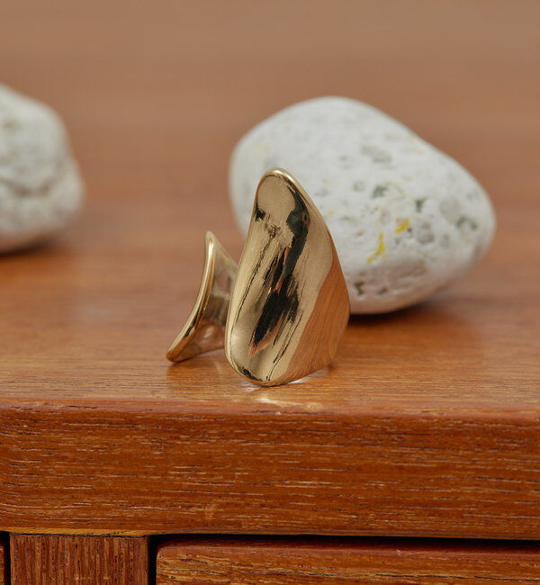  「アシメカーブリング」|リング|ゴールド