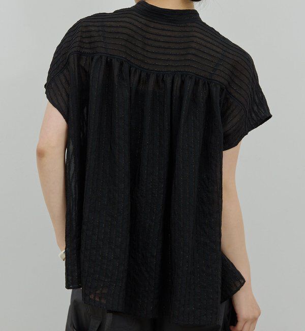  「【HERITANOVUM】スリーブレスバンドシャツ」|シャツ・ブラウス|