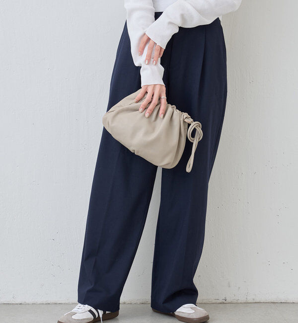  「レザー巾着4WAYショルダーバッグ」|ショルダー・メッセンジャー|