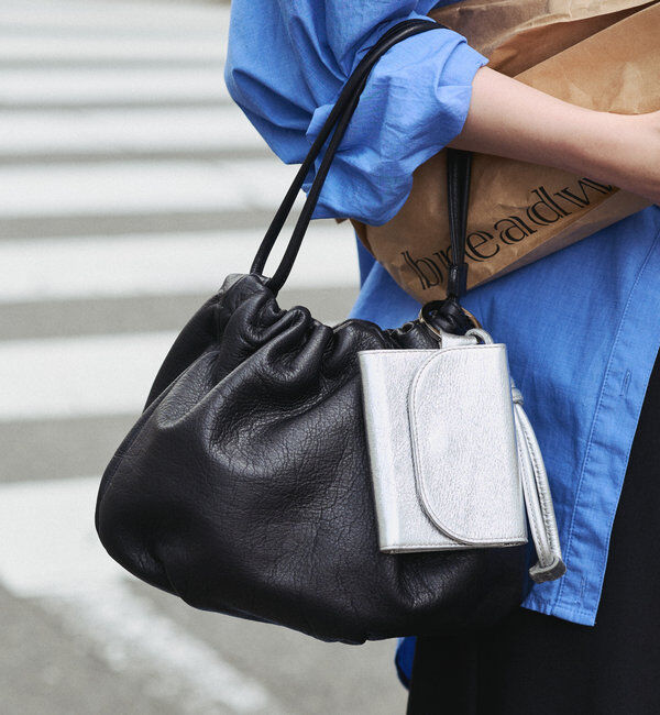  「レザー巾着4WAYショルダーバッグ」|ショルダー・メッセンジャー|