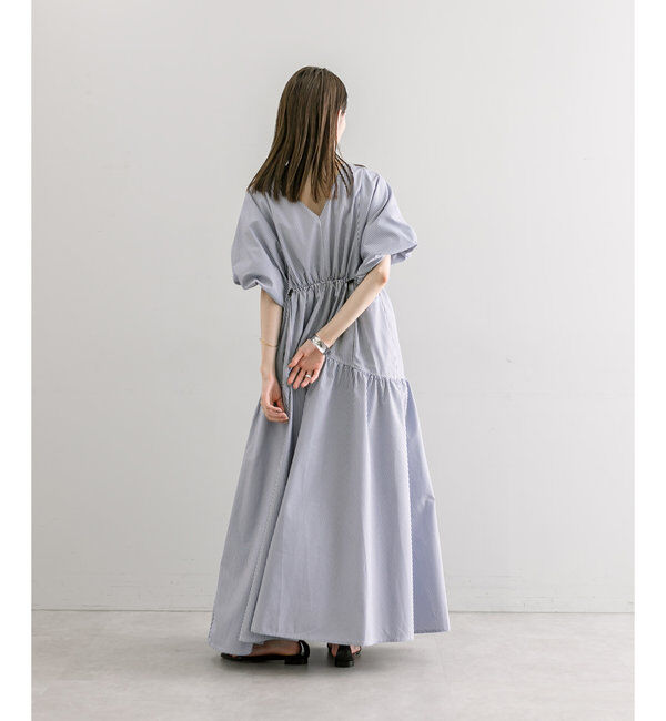  「【3サイズ展開】ドロストギャザーワンピース」|ワンピース|