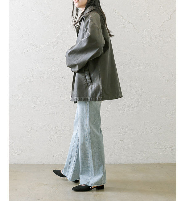  「【3色展開】フェイクレザージャケット」|その他|