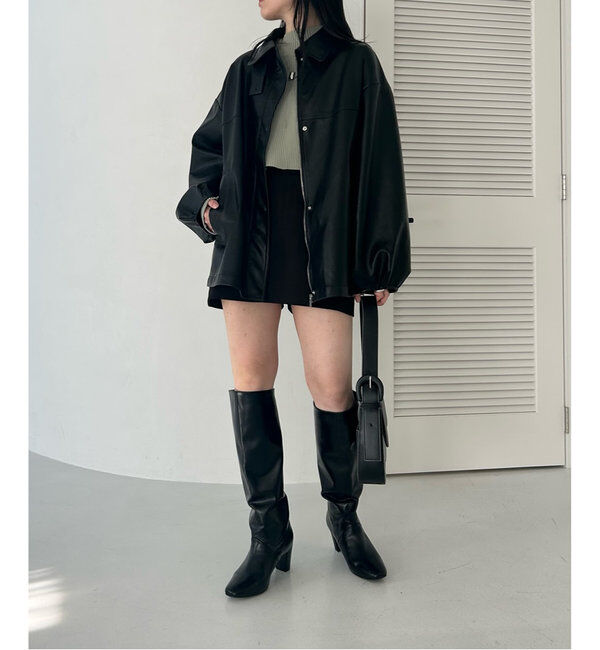  「【3色展開】フェイクレザージャケット」|その他|