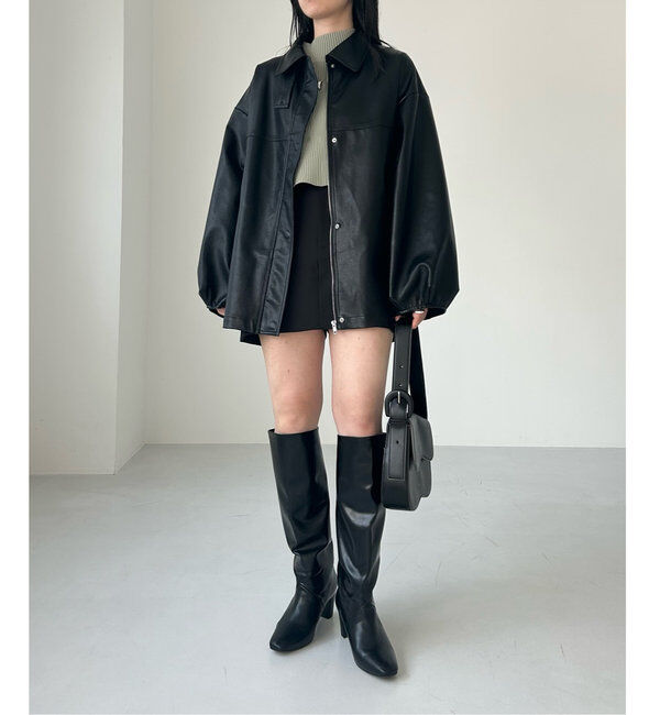  「【3色展開】フェイクレザージャケット」|その他|