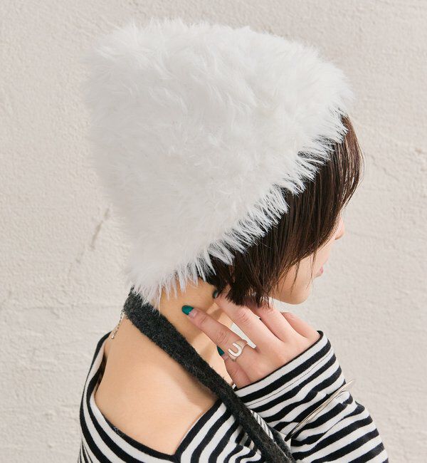  「シャギーニット帽」|ハット|