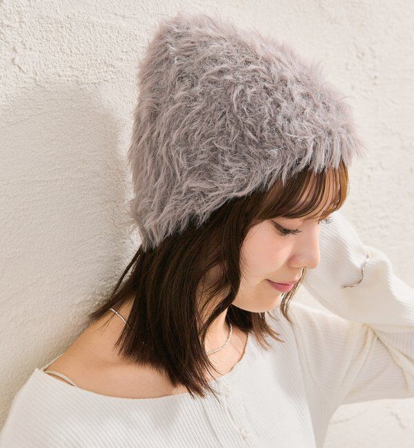  「シャギーニット帽」|ハット|