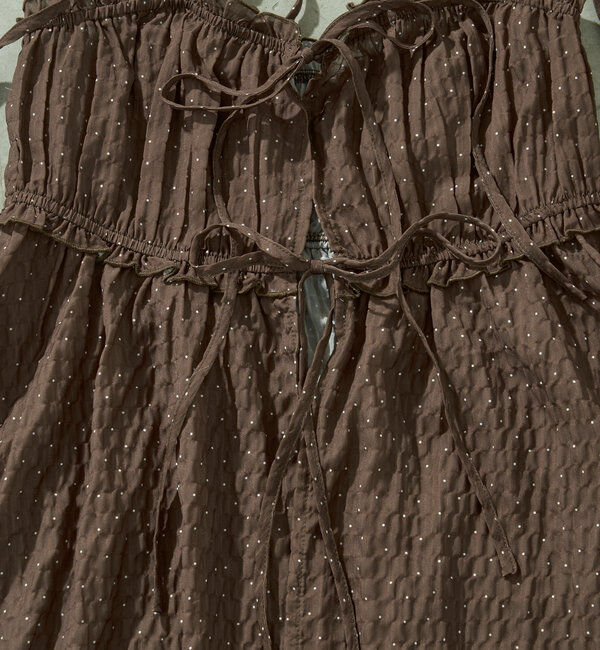  「【WEB限定/REVIVAL】肩リボンキャミチュニック水着３点セット」|ビキニ|