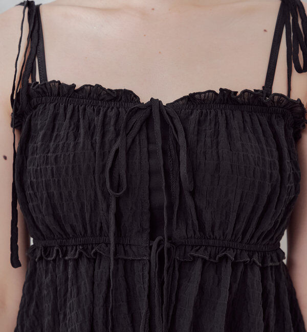  「【WEB限定/REVIVAL】肩リボンキャミチュニック水着３点セット」|ビキニ|