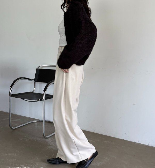  「【累計2万本突破！】【低身長・高身長サイズあり】2タックワイドパンツ」|チノ|